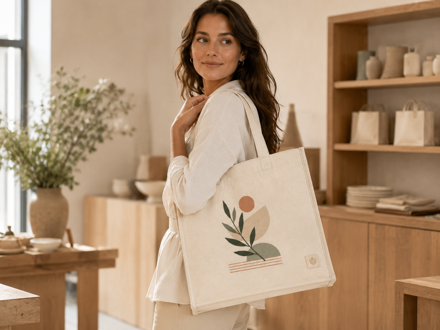 Canvas Tote Bags lifestyle use